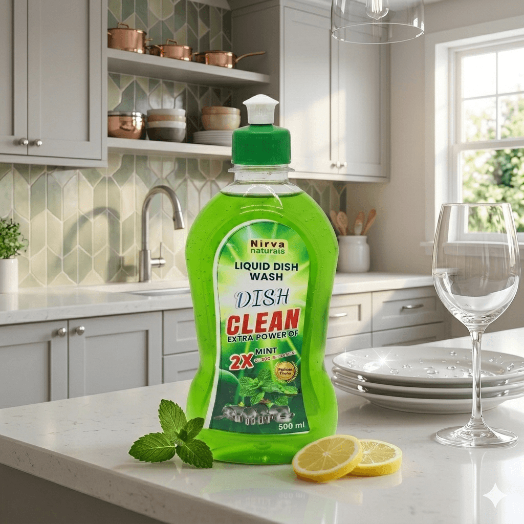 Nirva Liquid Dishwash Neem & Tulsi 500ml