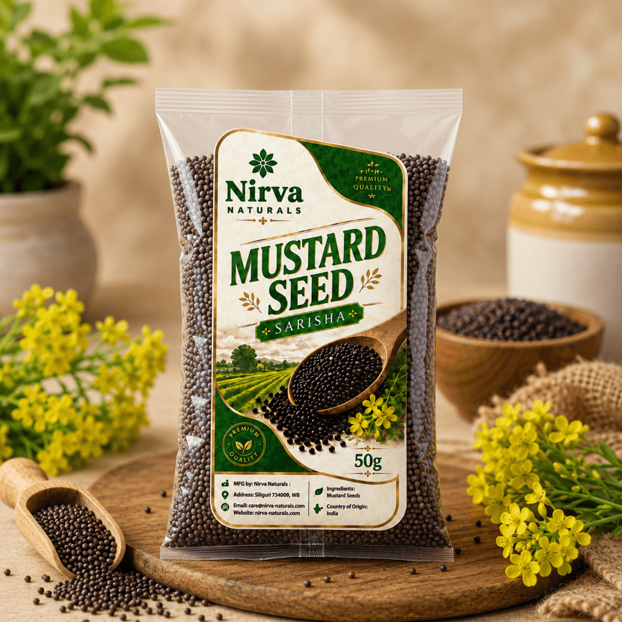 Nirva Black Mustard Seeds 50g