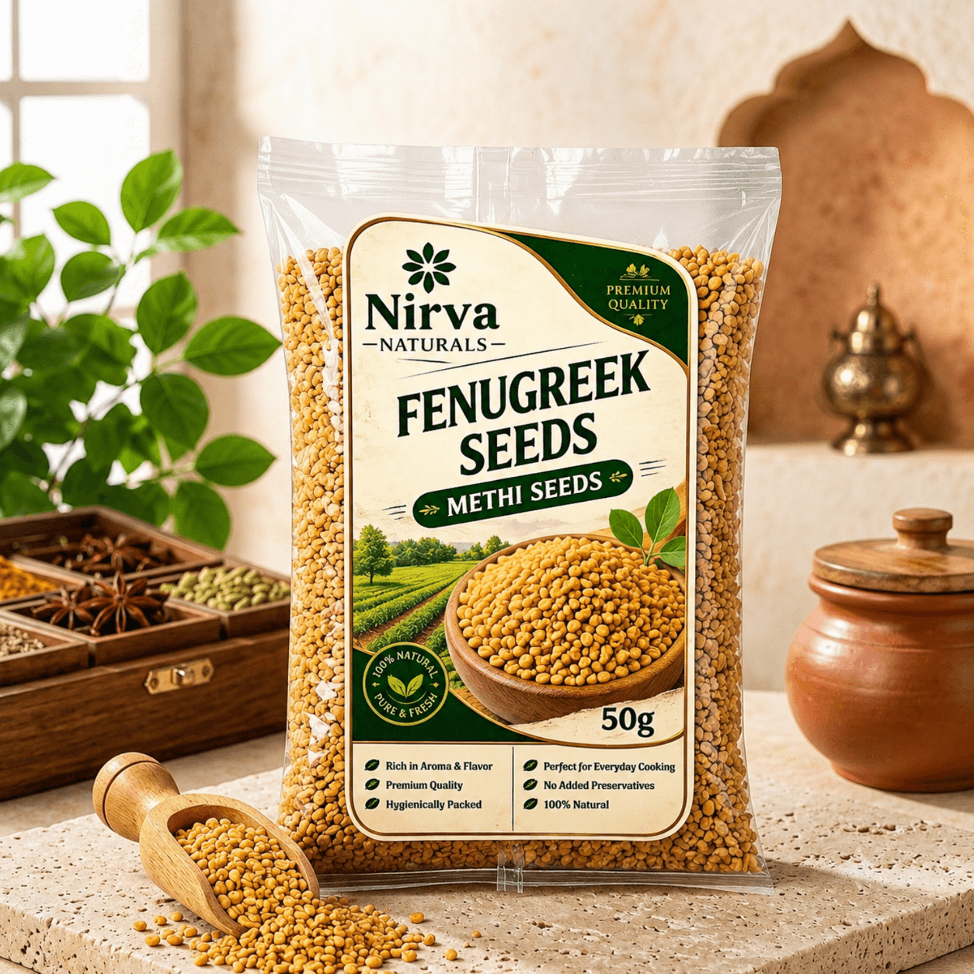 Nirva Fenugreek Whole Spices 50gm